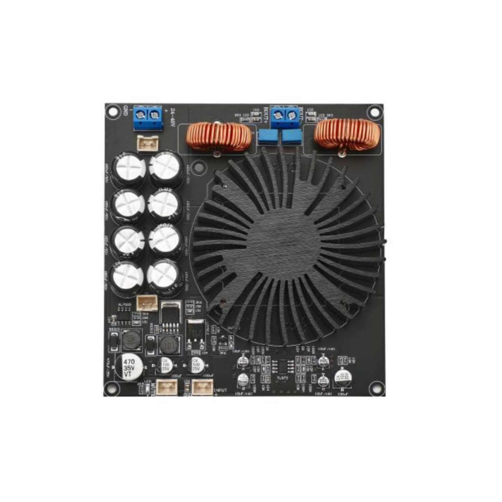 TPA3255 Class D Digital Mono Power Amplifier Board 600W Radiator Power Amplifier