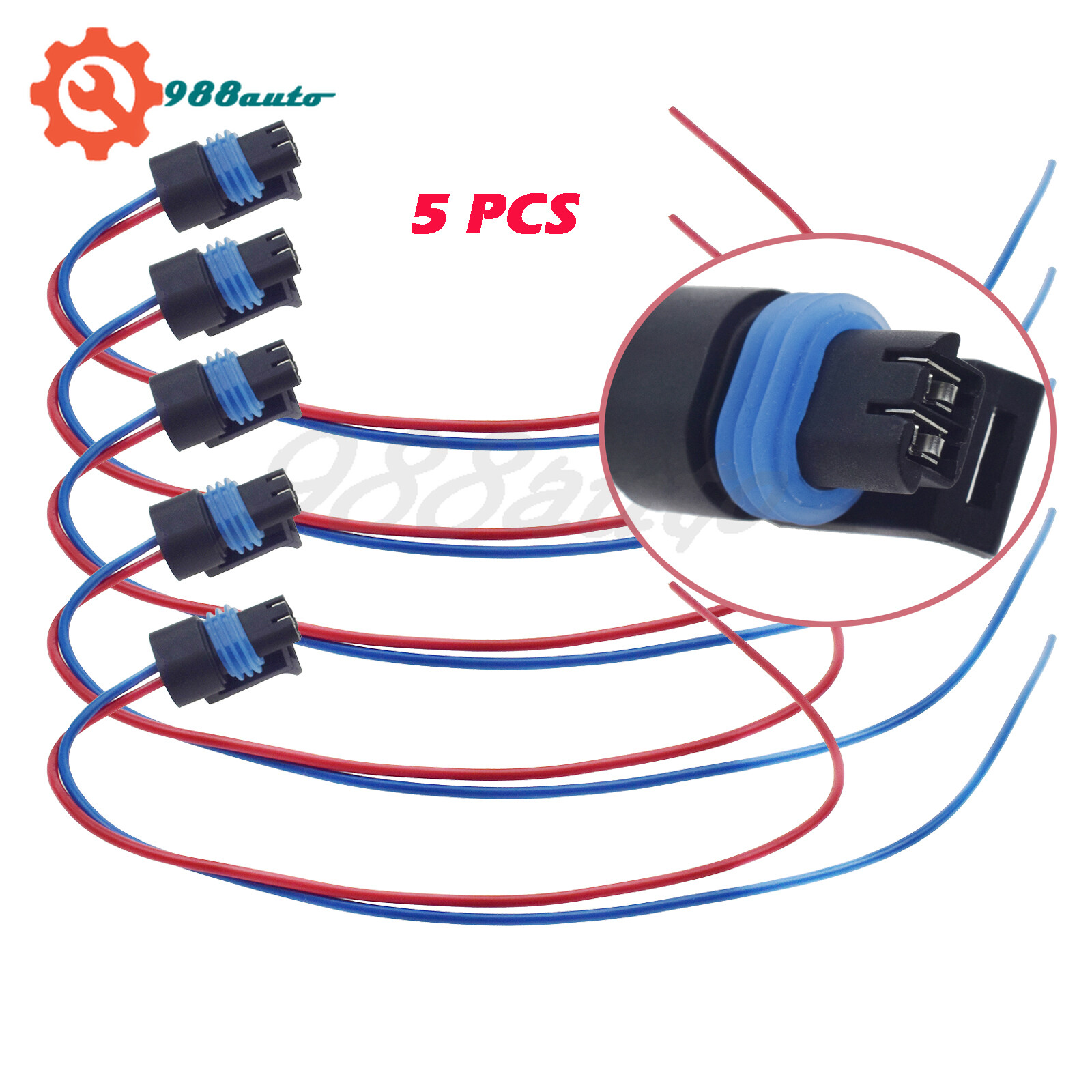 5PCS Coolant Temp Sensor Connector Plug Pigtail Wire For GM TPI TBI LT1 LS1 LS2