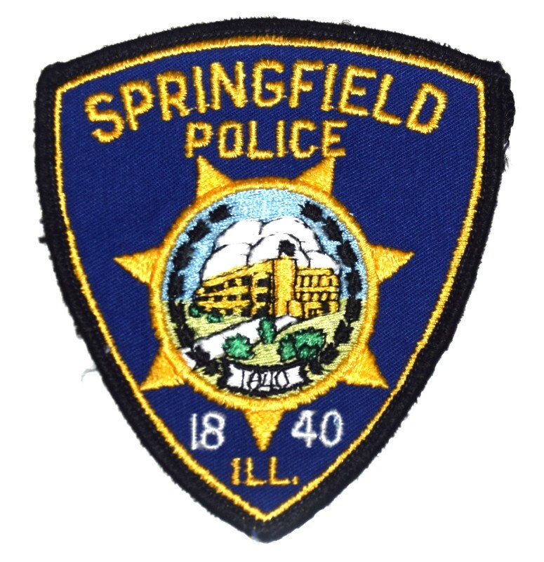 SPRINGFIELD ILLINOIS IL Sheriff or Police Patch VINTAGE OLD CHEESECLOTH USED