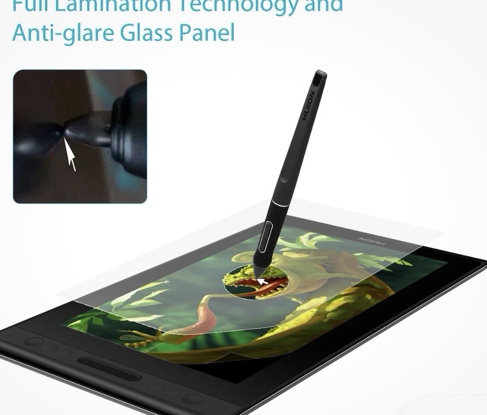 HUION KAMVAS PRO 16 Stand Graphic Drawing Tablet  Display