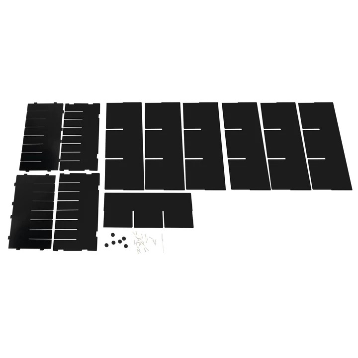 24 Compartments PVC Literature Organizer Desktop File Sorte Display Stand Black
