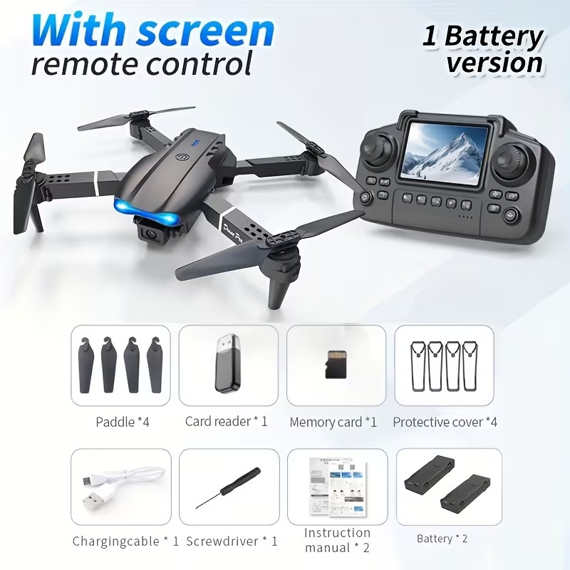 NEW Drone MAX Upgrade Edition] with 2 Batteries, Screen Control, Dual Camera