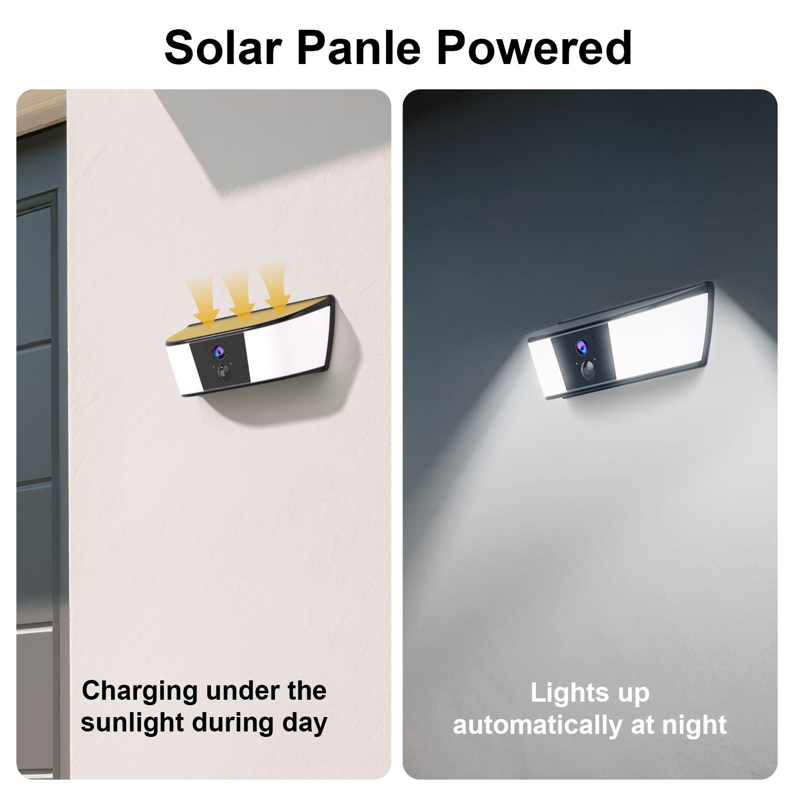 ANRAN Solar Security Wall Light Camera Wireless Camera WiFi Home Outdoor Home