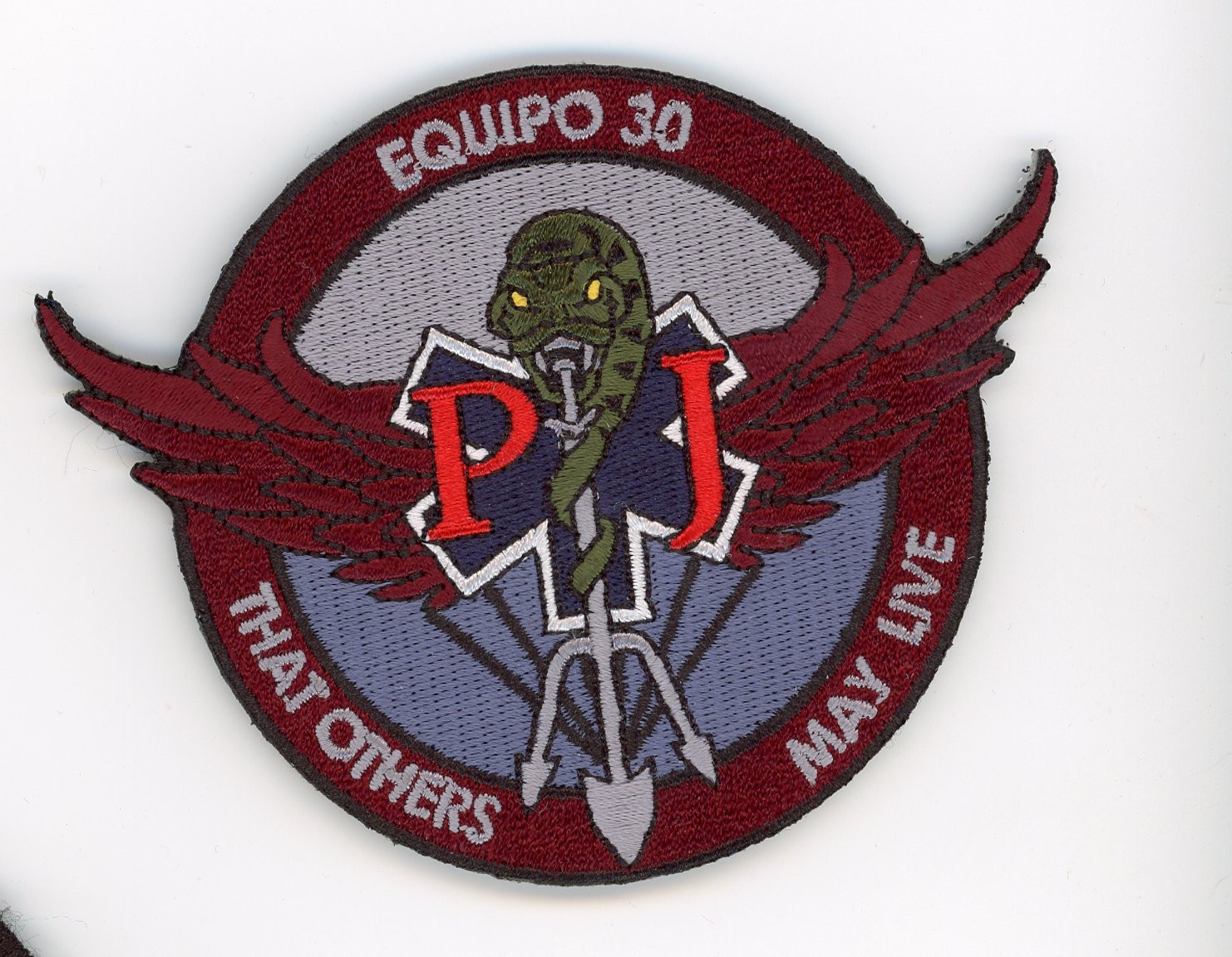 PATCH SPAIN  AIRBORNE MEDICAL SAR TEAM 30  VEL BACK  VEL BACK