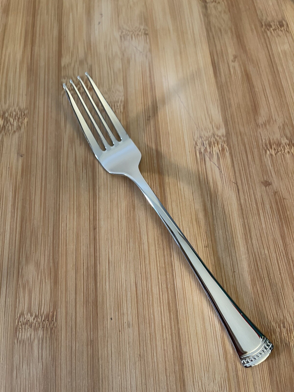 Lenox 18/10 Stainless COLINGTON CREEK Flared Beaded Tip SALAD FORK 7.5" NEW