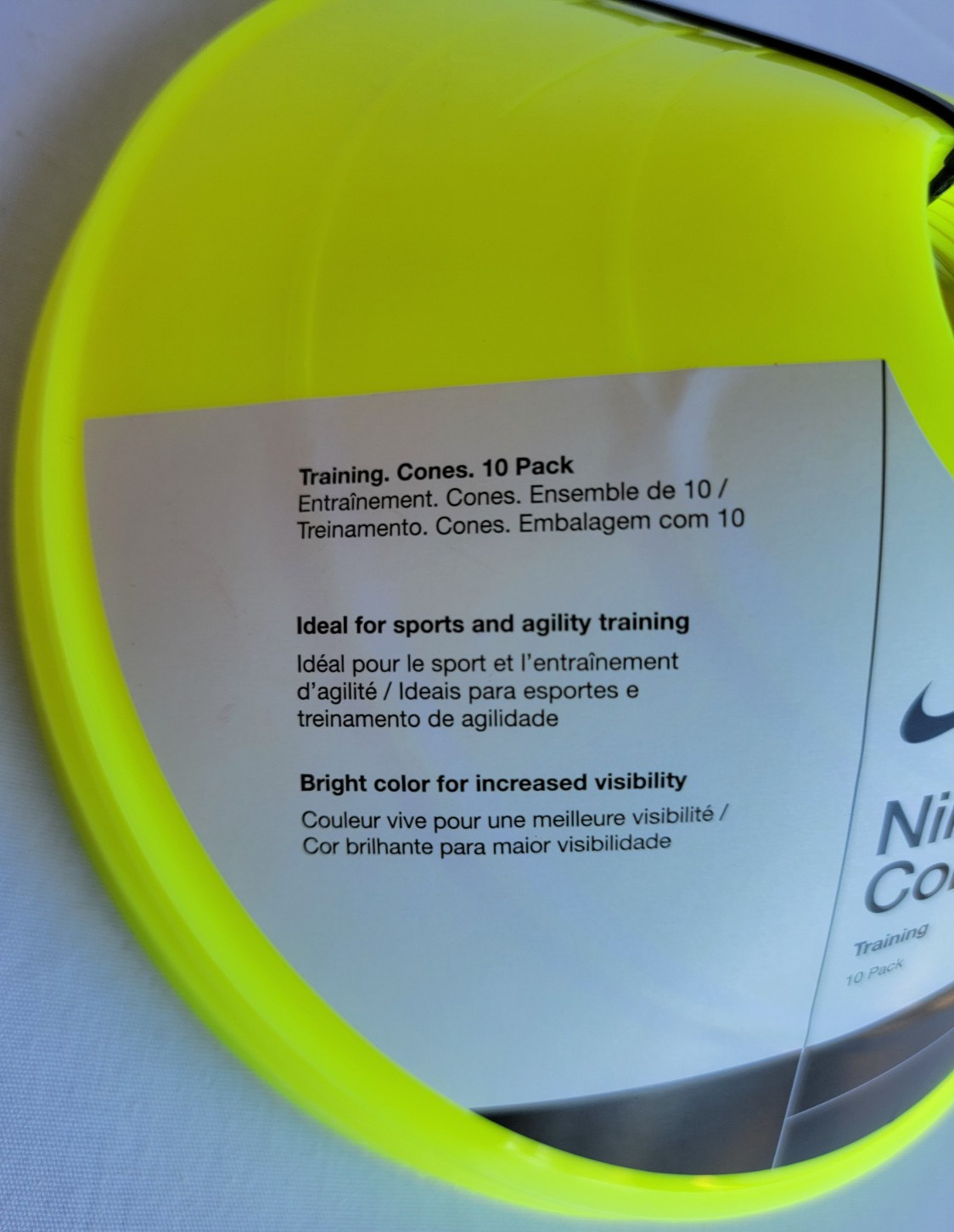 Unisex Yellow Nike 10 Pack Training Cones
