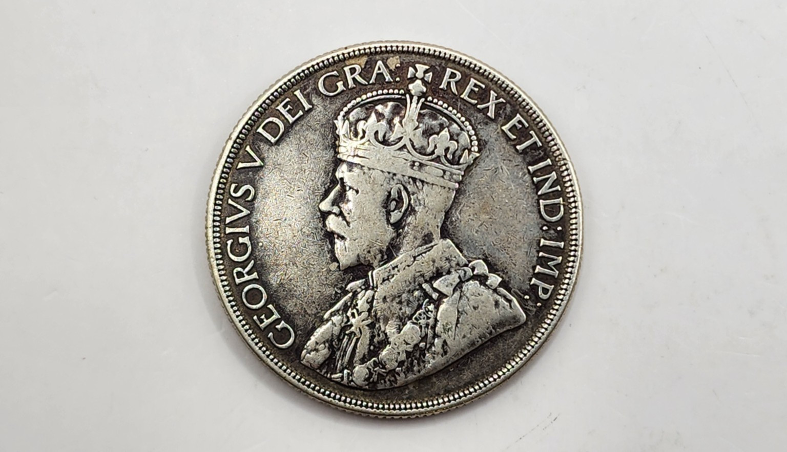 1936 Canada 1 Dollar Silver Coin - George V - KM#31
