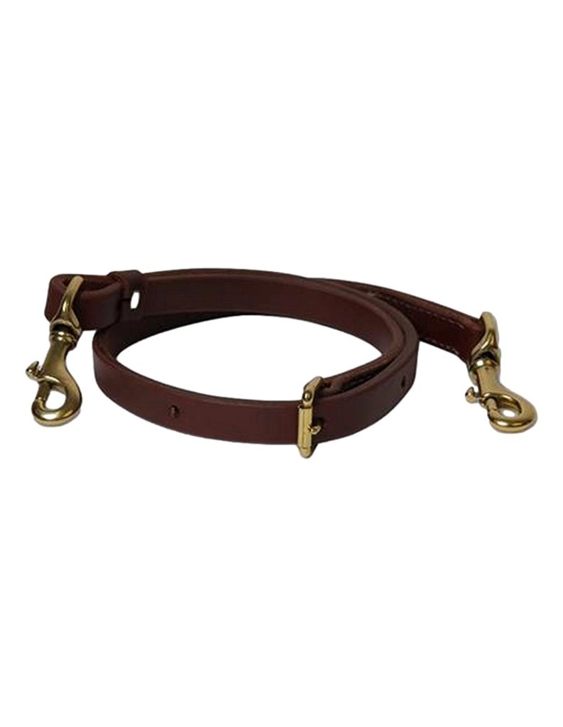Professionals Choice Tiedown Strap Leather Snaps Heavy Oil RH8056