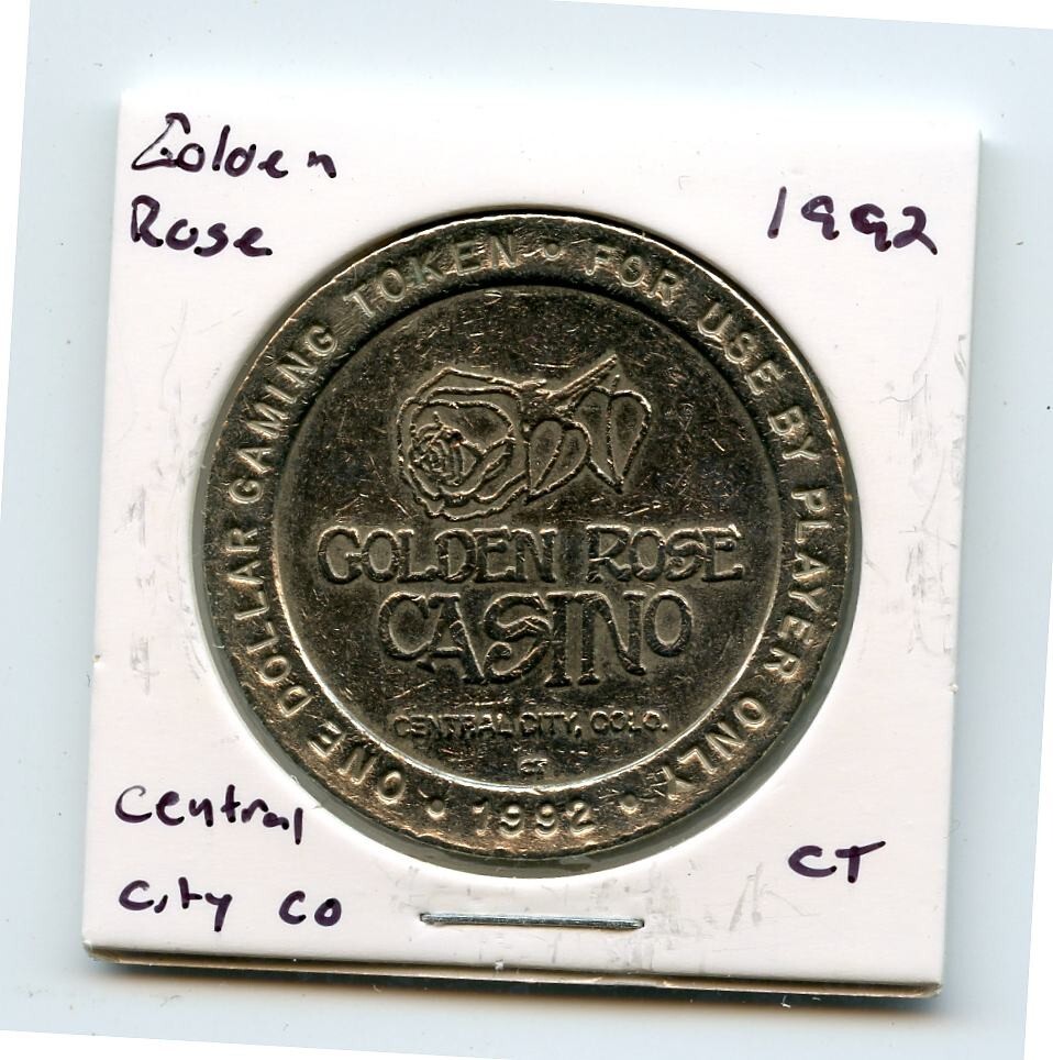 1.00 Token from the Golden Rose Casino Central City Colorado CT 1992