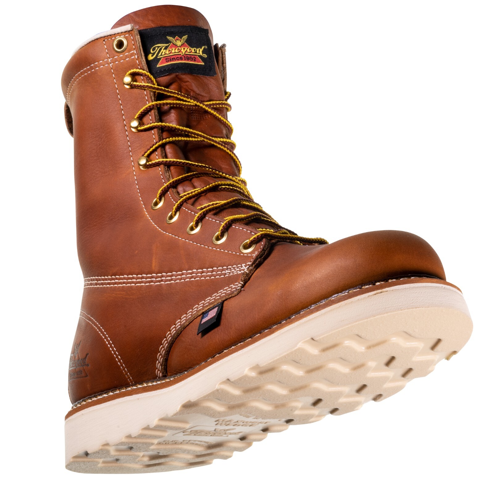 THOROGOOD AMERICAN HERITAGE PLAIN TOE WEDGE 8" WORK BOOTS 814-4364 - ALL SIZES