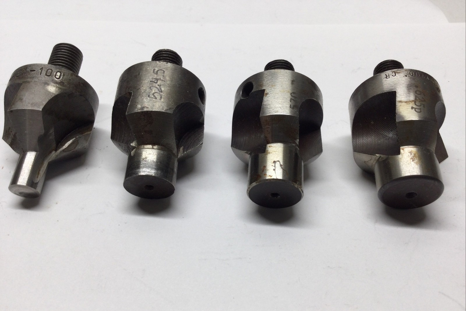 4) 3/8-24 Threaded Jumbo Microstop Countersinks ~Aircraft Tools