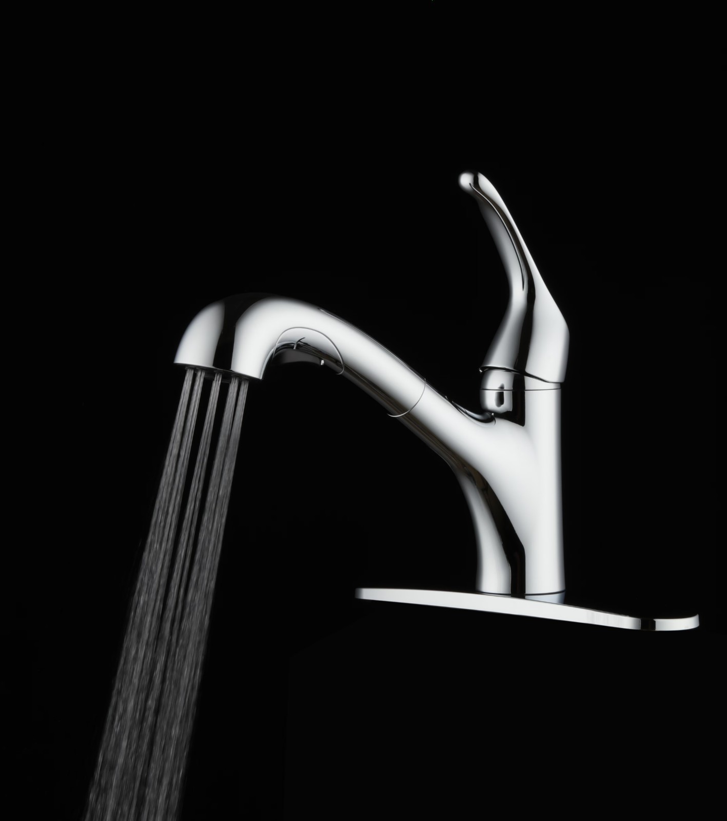 Mainstays Pull Out Kitchen Faucet in Chrome