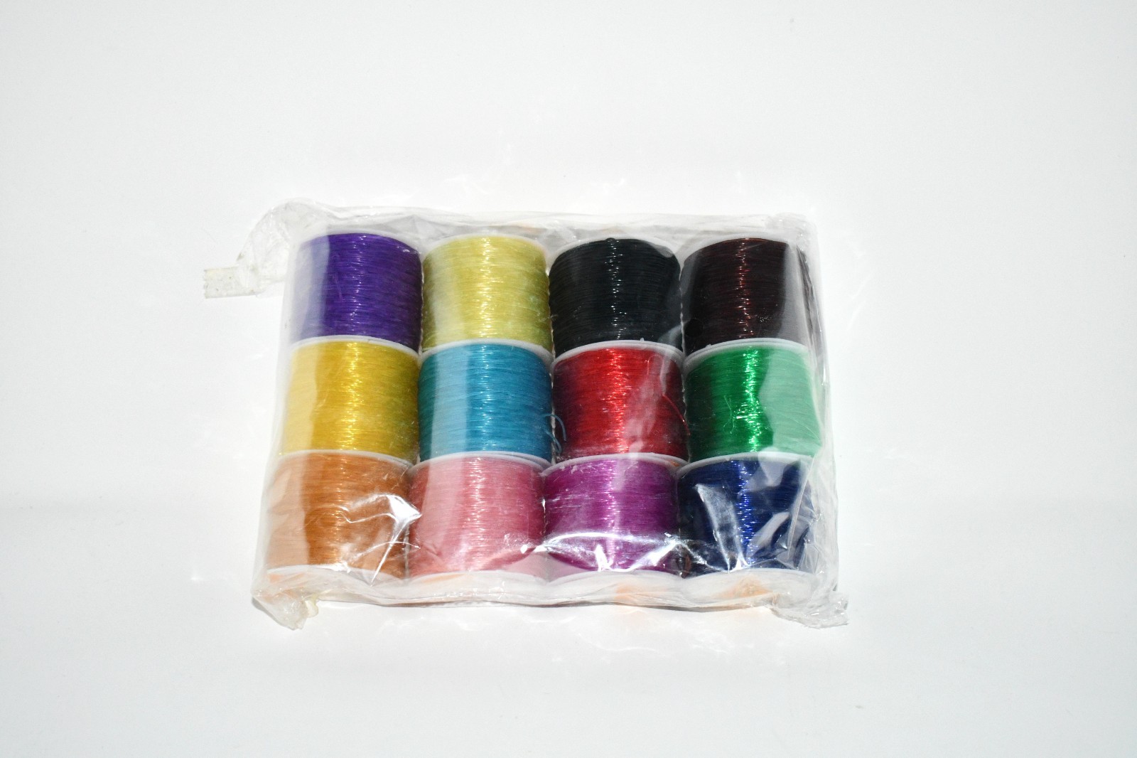 ZhXu 0.8 mm Elastic Bracelet String, 12 Rolls (600m) Crystal Clear Stretchy Cord