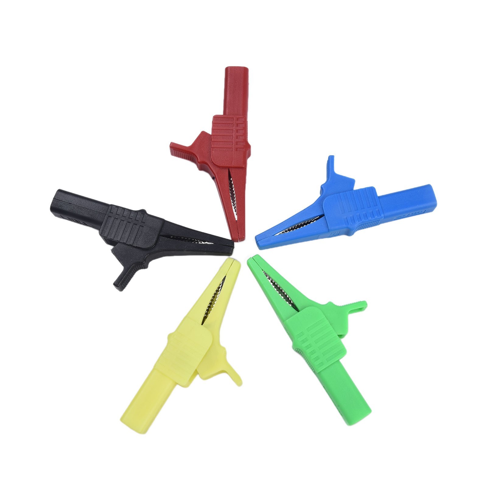 5PCS Copper Crocodile Clips with 1000V32A Rating Perfect for Multimeter Testing