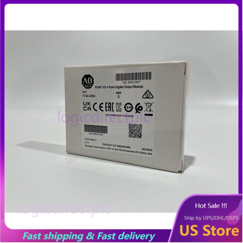 - Allen-Bradley 1734-OB4 POINT I/O 4Point Digital Output Module US Free Tax