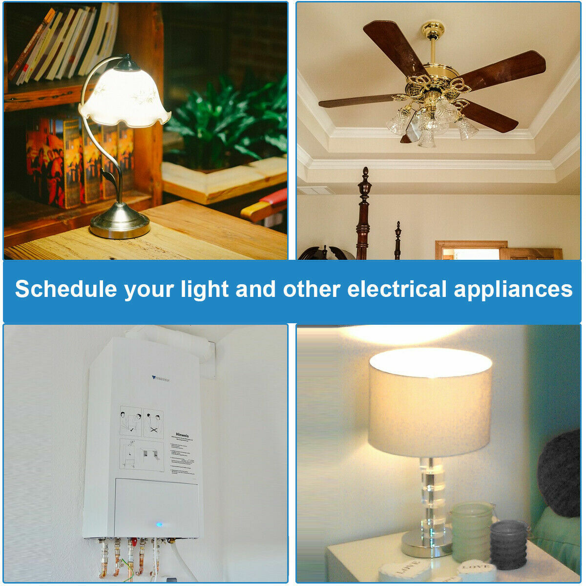 DEWENWILS Indoor in Wall Light timer Switch 7Day Digital Timer Switch for Fans