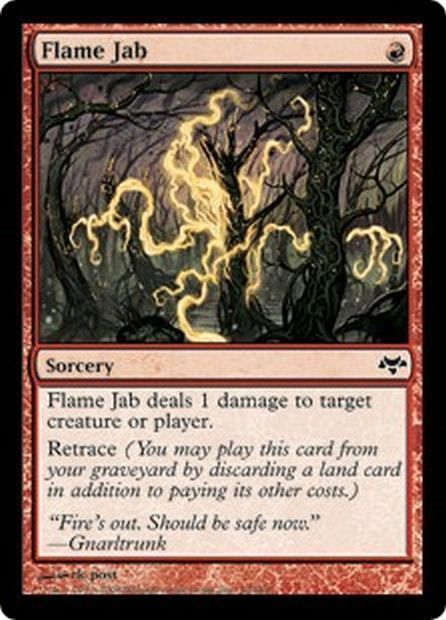 MTG MAGIC THE GATHERING - FLAME JAB X 4 - EVENTIDE NEAR MINT!
