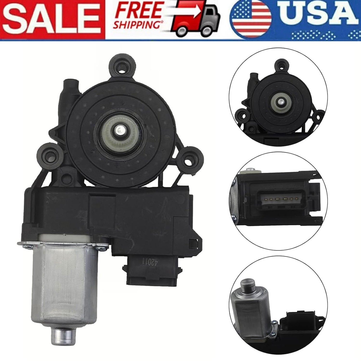 Front Door Window Motor For Kia Sorento 2011-2015 Left Black 824502P010
