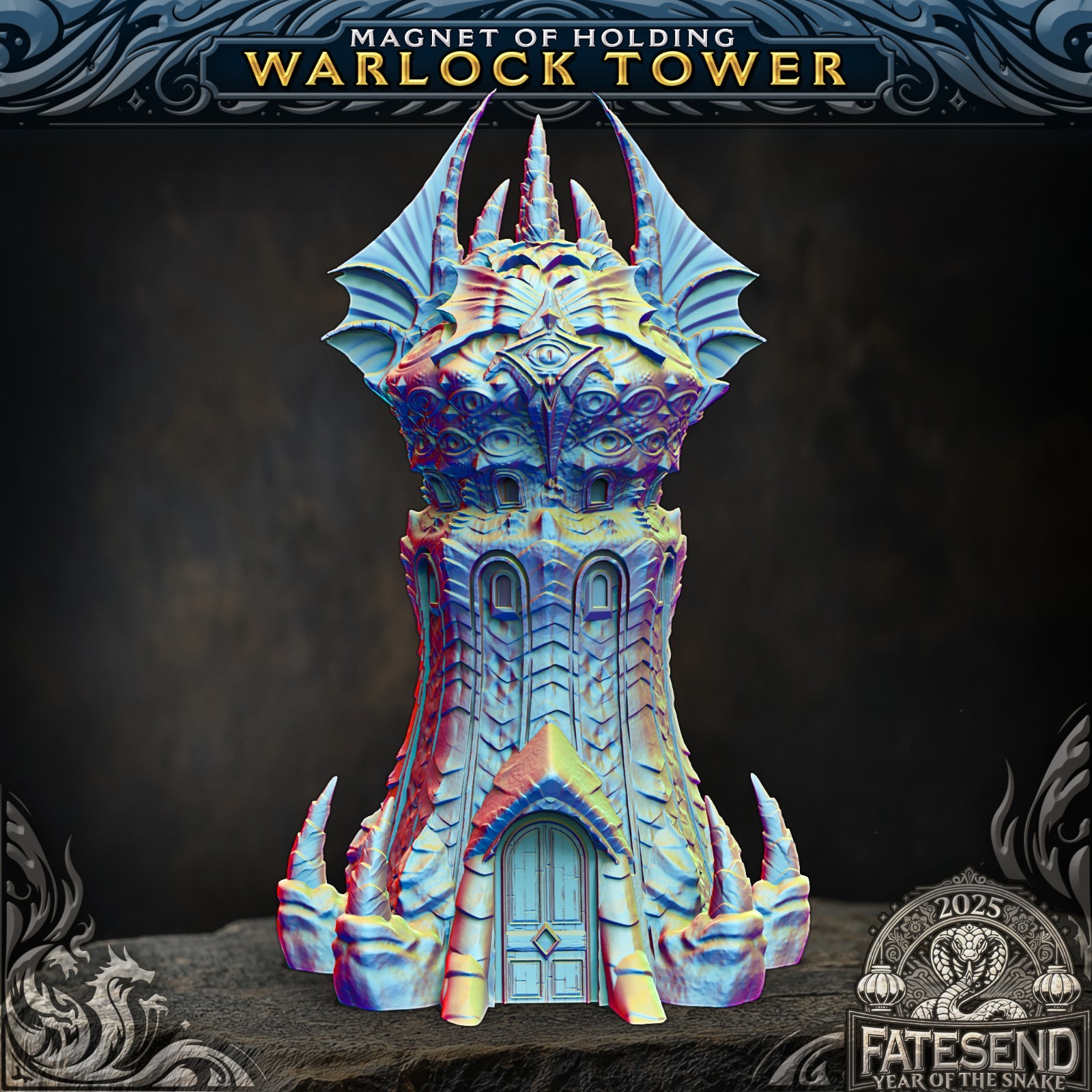 Magnet Warlock Tower -DnD Legion Terrain Scenery Tabletop