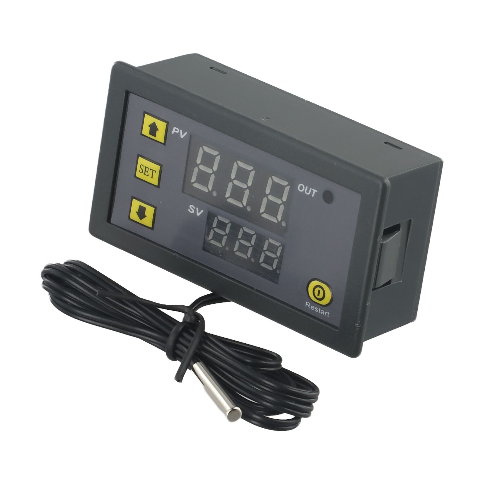 20A Digital Temperature Controller Thermostat Meter Temp Sensor Switch Red+Blue