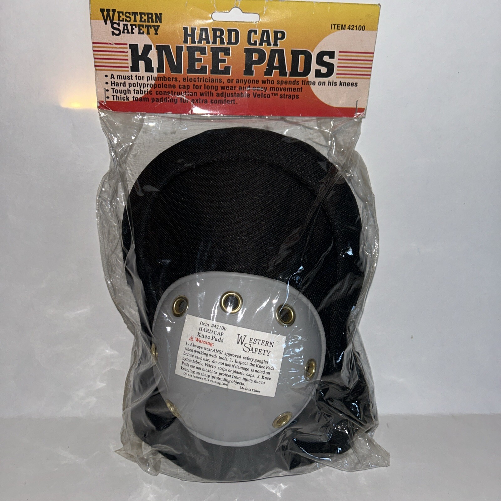 Western Safety Hard Cap Knee Pads #42100 New in Package (11586)