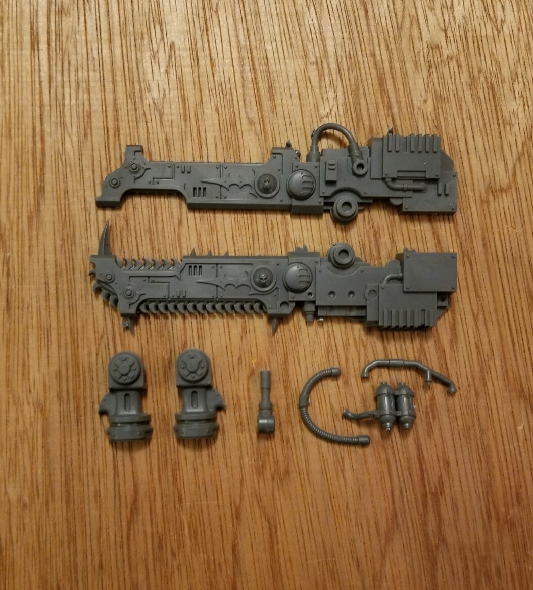 Warhammer 40k Chaos Knight Ruinator Desecrator Reaper Chainsword Bits
