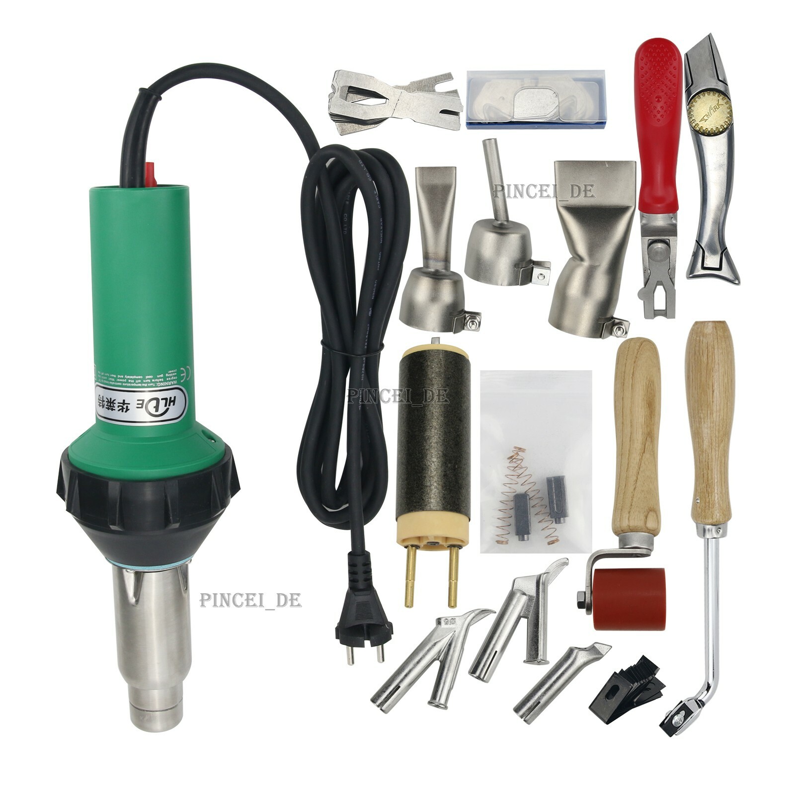 HLTE-D20 2000W Welding Gun Plastic Welder Kit For PVC Vinyl Floor PP Water Tank
