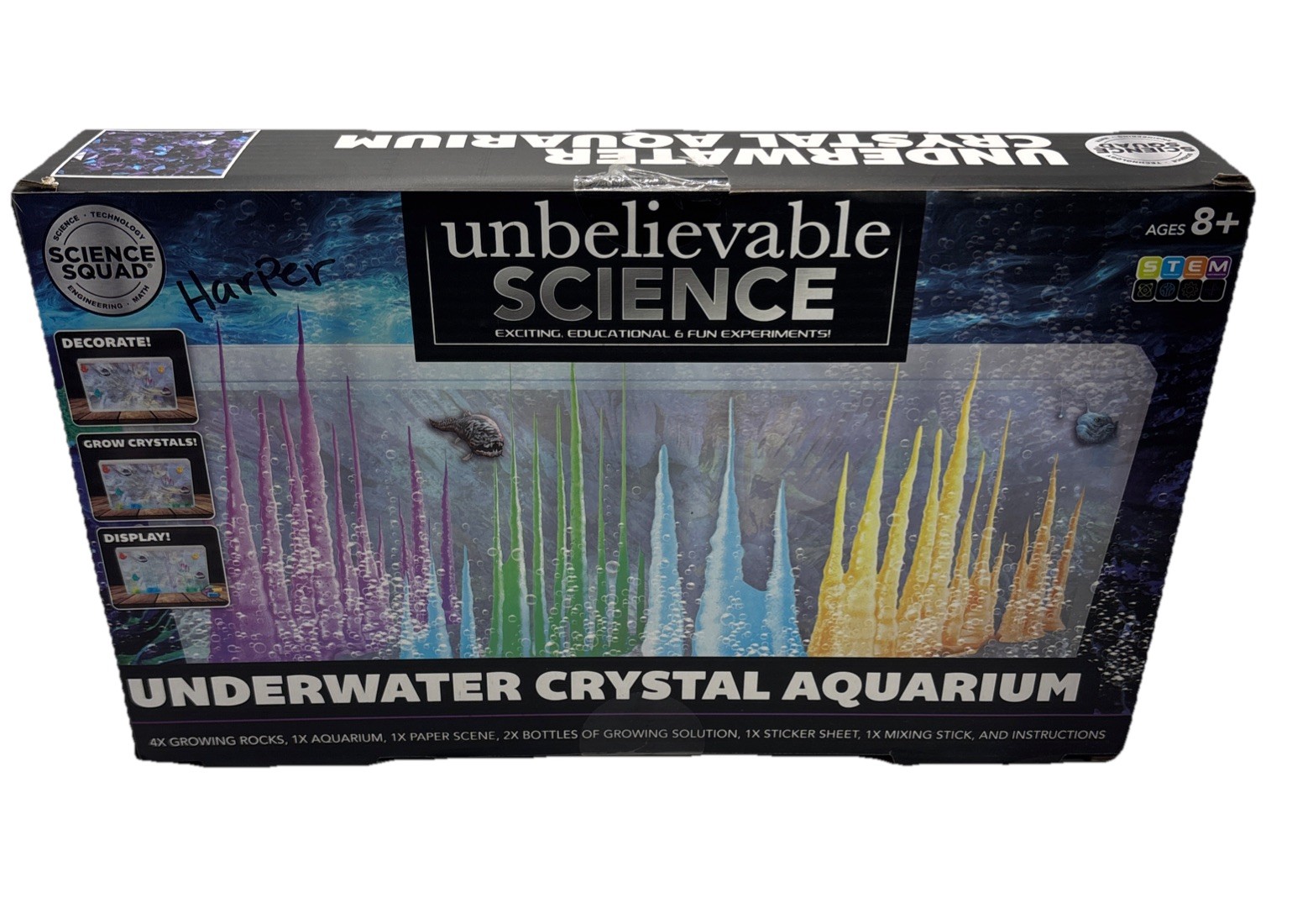 Unbelievable Science Underwater Crystal Aquarium STEM Kit New (Box Marked)
