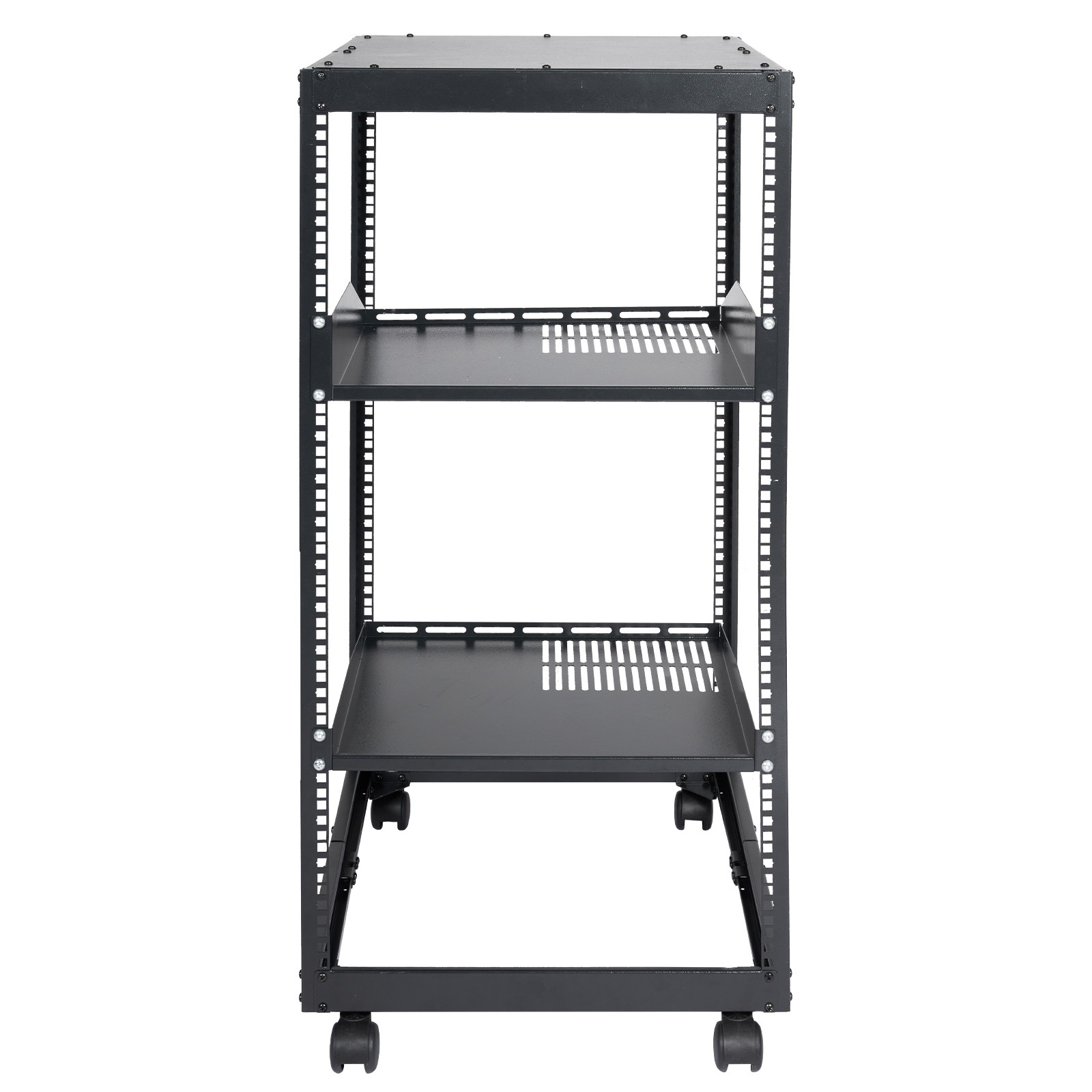 Uimoso 20U 4-Post Open Frame Server Rack with Adjustable Depth 23-40 Inches
