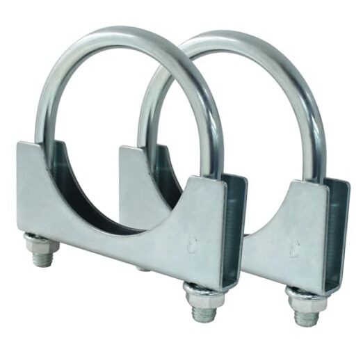 3" U Heavy Duty U-Bolt Clamp, 3 Inch Stainless Steel Muffler Clamps 3Inch