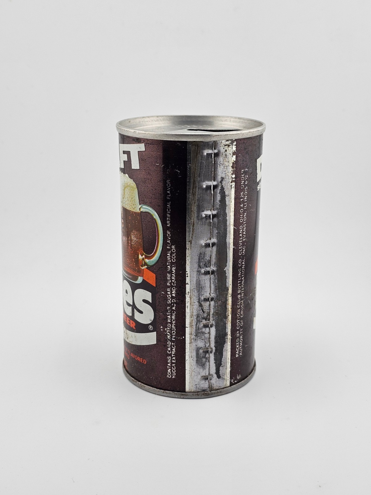 Vintage Steel Pull Tab Hires Draft Style Root Beer 12 oz Empty Can