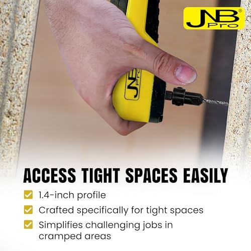 Right Angle Drill Attachment, 90 Degree Compact Drill Adapter with Magnetic
