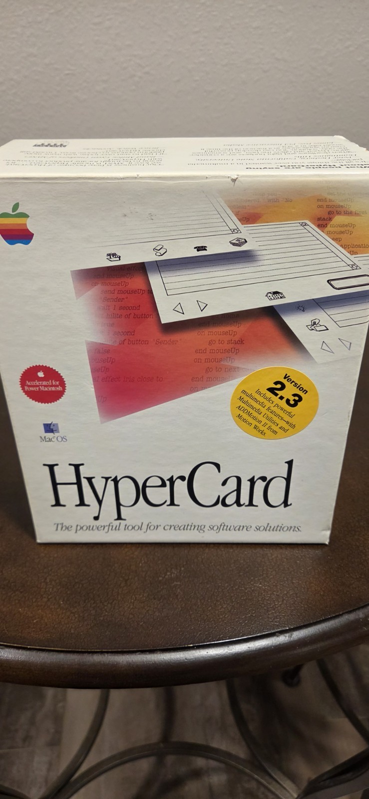 Vintage Apple HyperCard Software Version 2.3 MAC w/ AddMotion II M2365 Z/C
