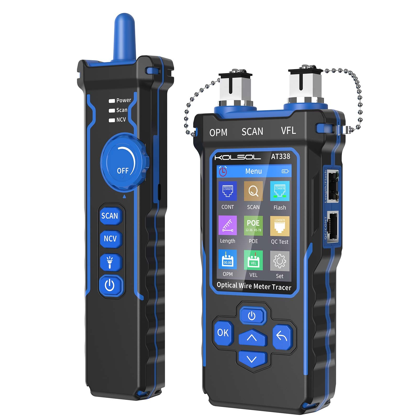 Network Cable Tester Line Finder Rechargeable LCD Wire Tracker Meter From USA