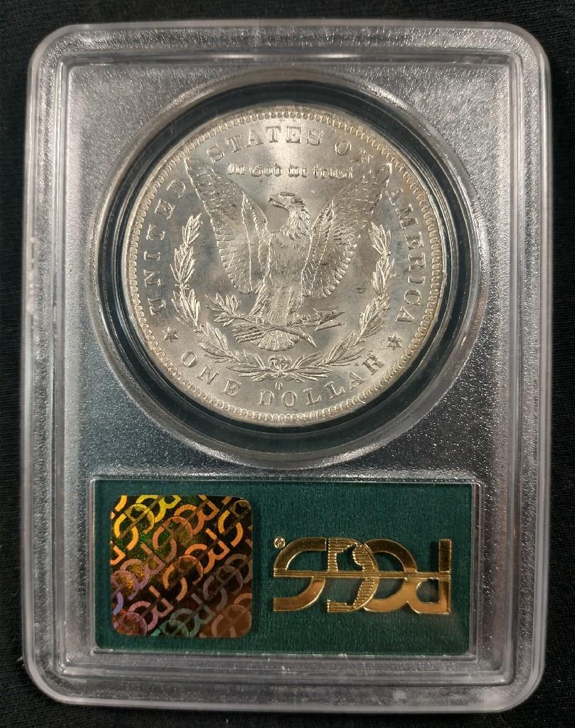 1884-O MORGAN SILVER DOLLAR - PCGS MS63