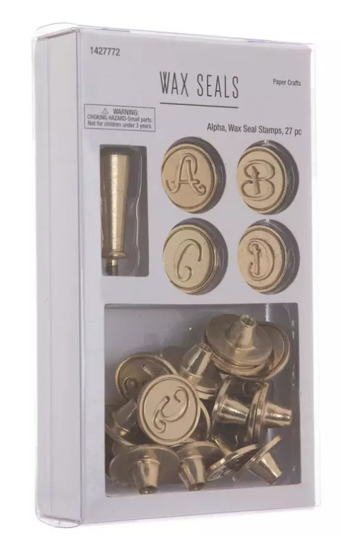 Alphabet Wax Seal Stamps & Handle New