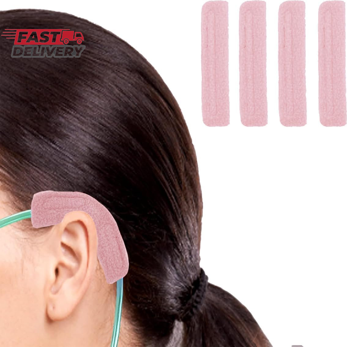 4 Pcs Ear Protectors for Oxygen Tubing, Oxygen Ear Protectors, Oxygen Ear Cushio