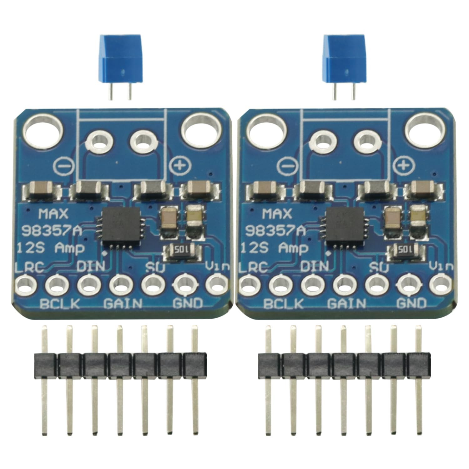 2PCS MAX98357 MAX98357A I2S 3W Class D Amplifier Breakout Interface DAC...