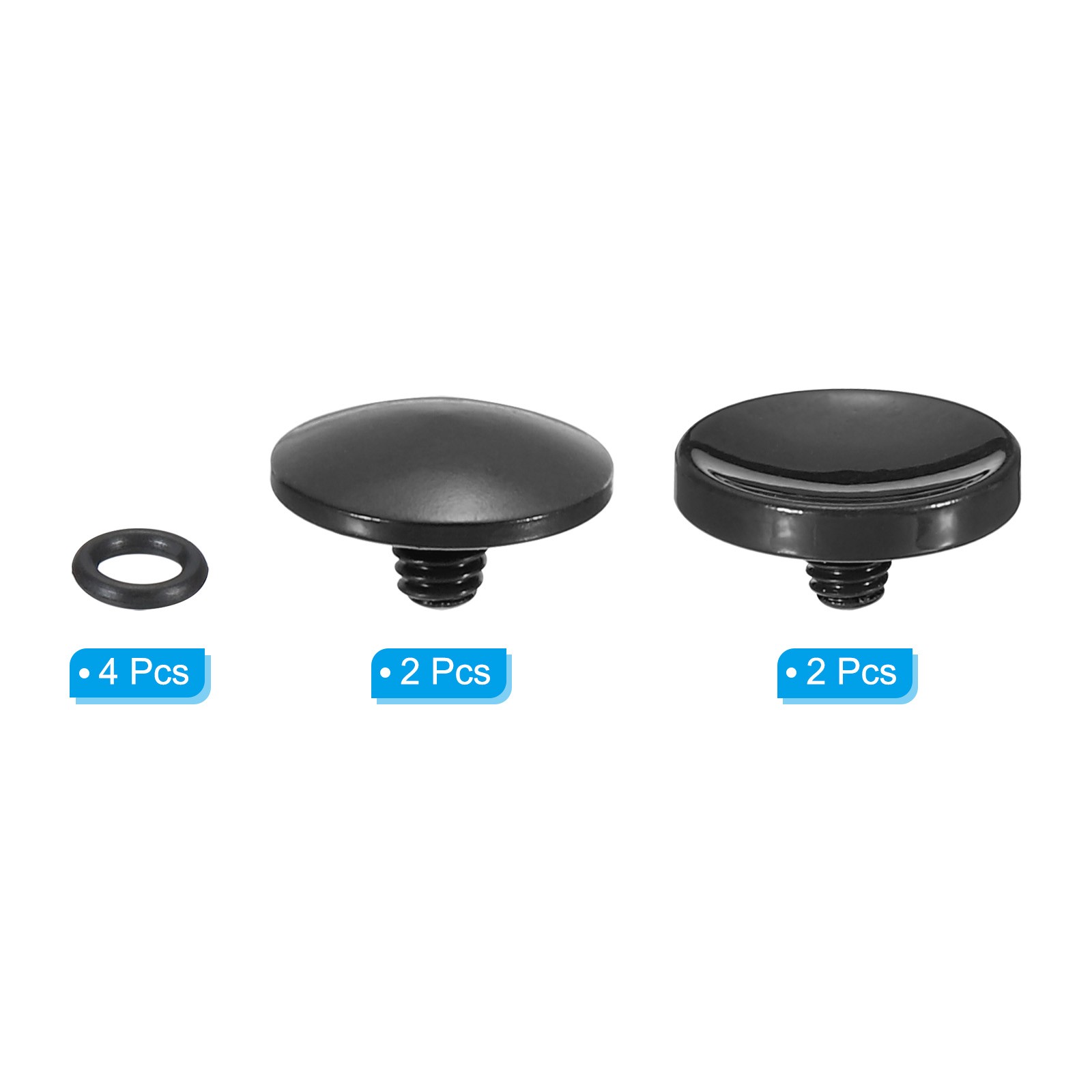 Soft Shutter Release Button Pure Copper Camera Shutter Button, Black 4pcs