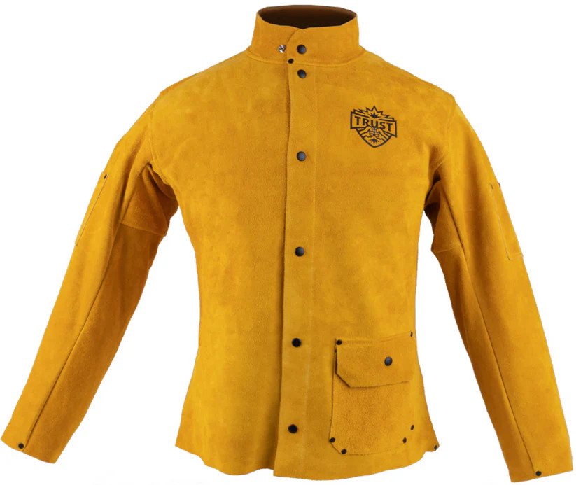 Trust Protection 5002 Premium Golden Brown Cowhide 30" Leather Jacket, Large