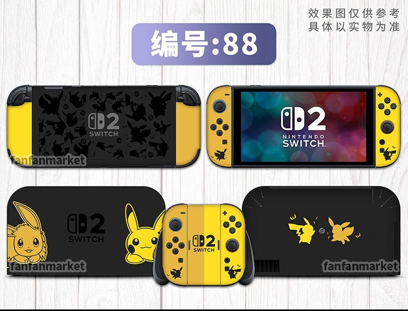 Vinyl Decal Skin Protector or Nintendo Switch 2 Pokémon #88