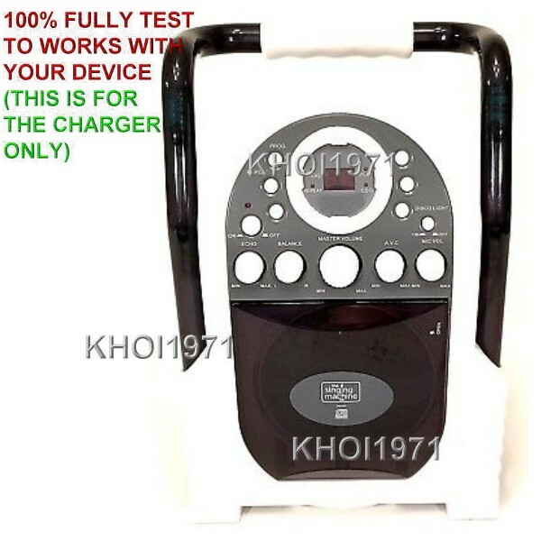 12V-VOLT Wall AC adapter power for SML505 The SINGING MACHINE Karaoke system