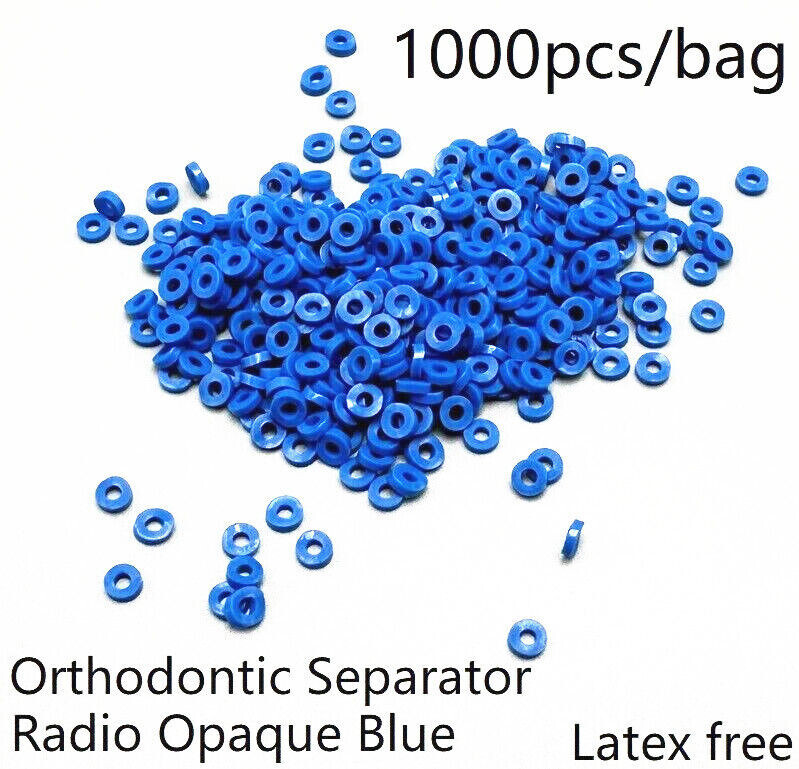 1000 Pcs Dental Orthodontic Separate Ligature Radiopaque Elastic Band Tie Ring