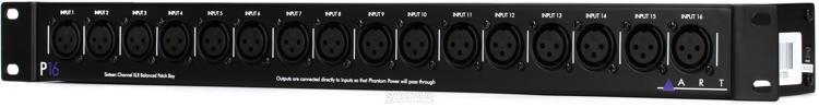 ART P16 16-channel XLR Balanced Patchbay