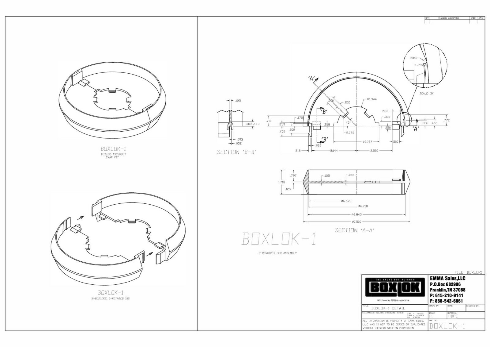 BoxLok Valve Box Centering Device for Gate Valves BoxLok-1