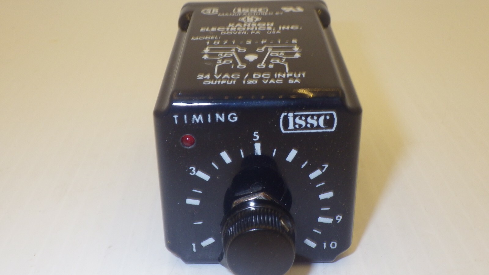 ISSC 1017-2-P-1-B INDUSTRIAL SOLID STATE ON DELAY TIMER .2-2000 SEC 8-PIN NIB