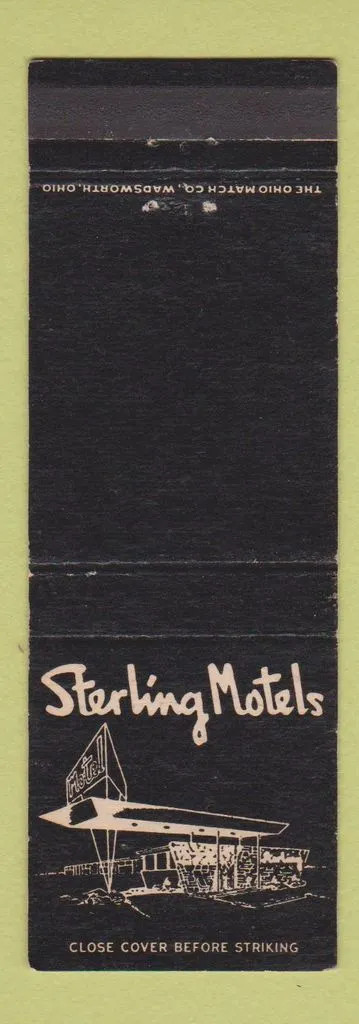 Matchbook Cover - Sterling Motels