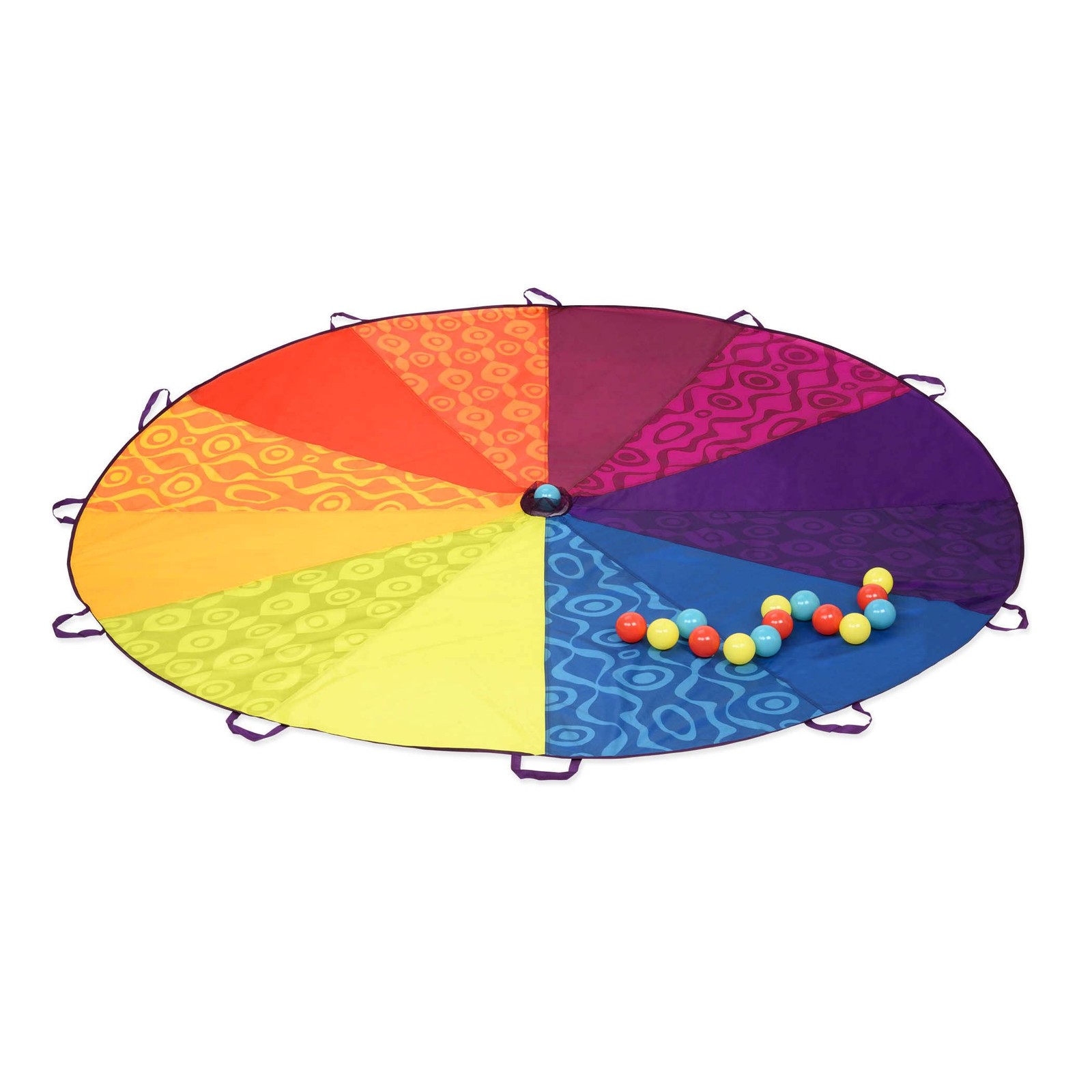 Woo-Hue Parachute, Kids Play Parachute with 15 Balls, 8ft, Activity