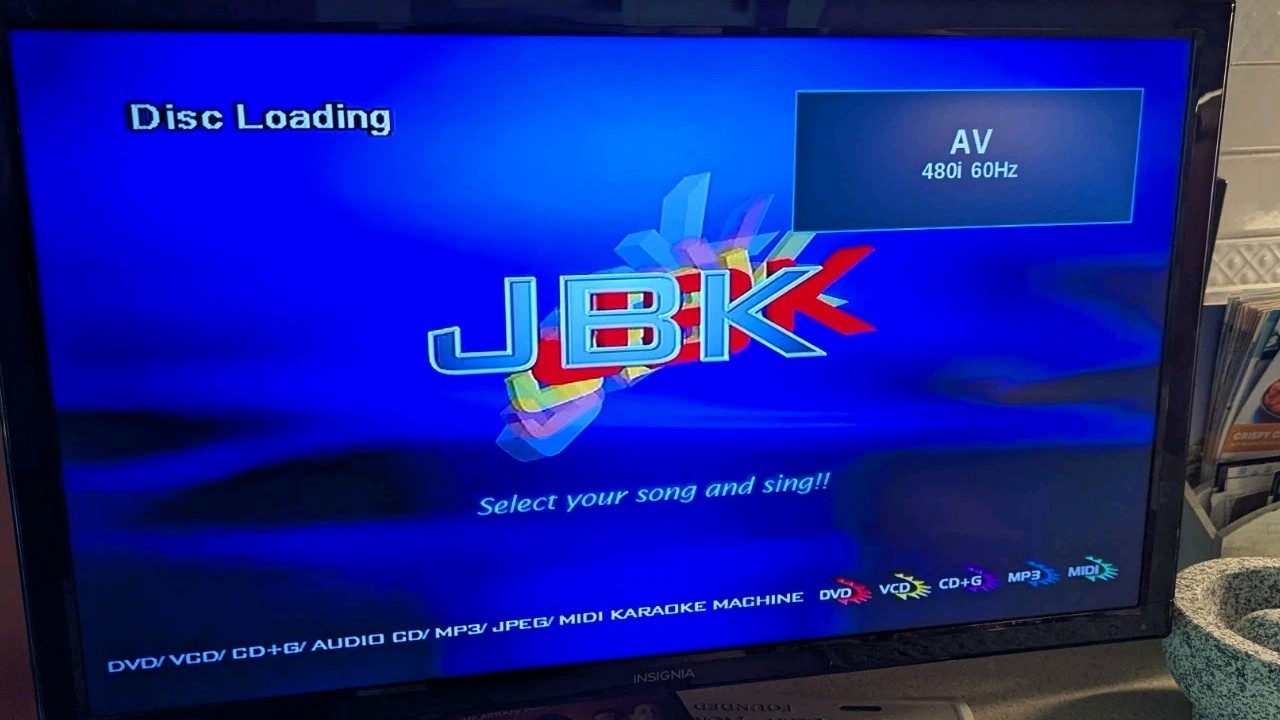 JBK MIDI-8380BM Karaoke Machine Power Tested