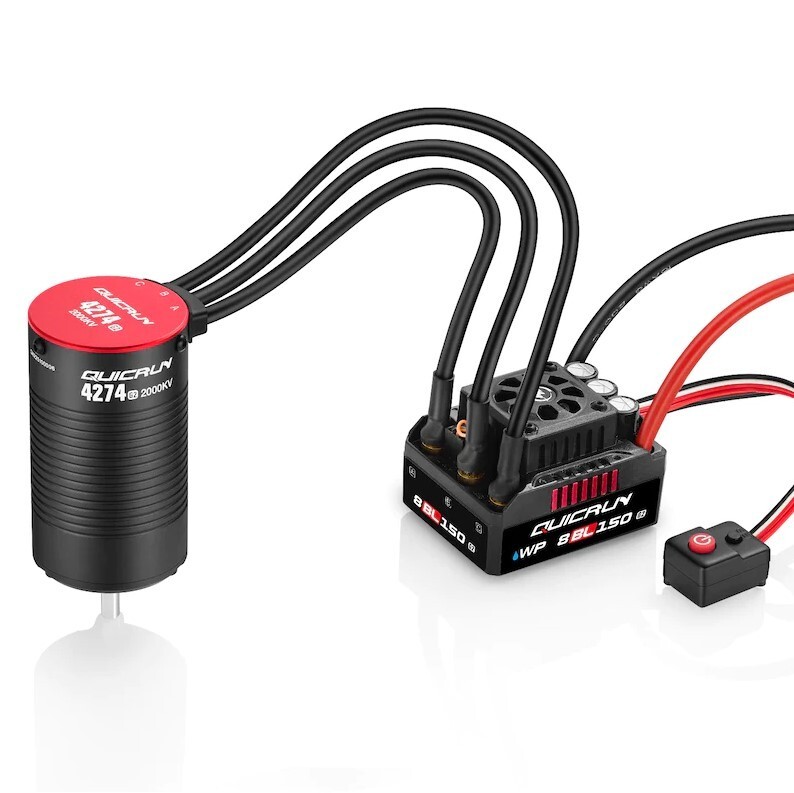 Hobbywing Quicrun WP 8BL150 G2 ESC with Ezrun 4274 G2 Motor Combo 38030401